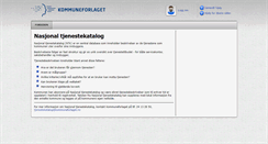 Desktop Screenshot of nasjonaltjenestekatalog.no